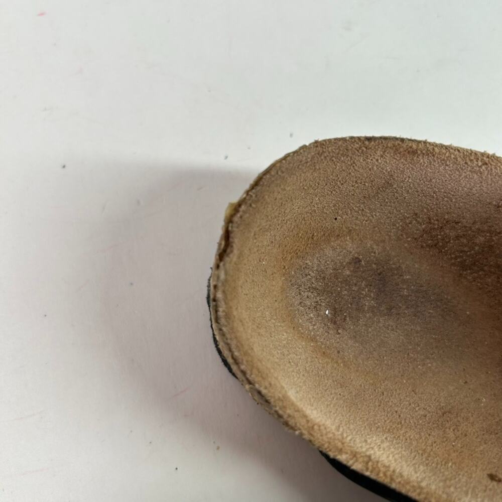 Birkenstock Arizona Black Leather Black Buckle Sandal Women's 7 EU 37 - Picture 10 of 13